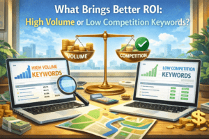 High Volume or Low Competition Keywords